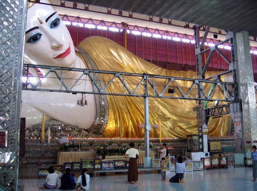 Chaukhtatgyi Buddha Temple, Yangon, Yangon Region, Myanmar